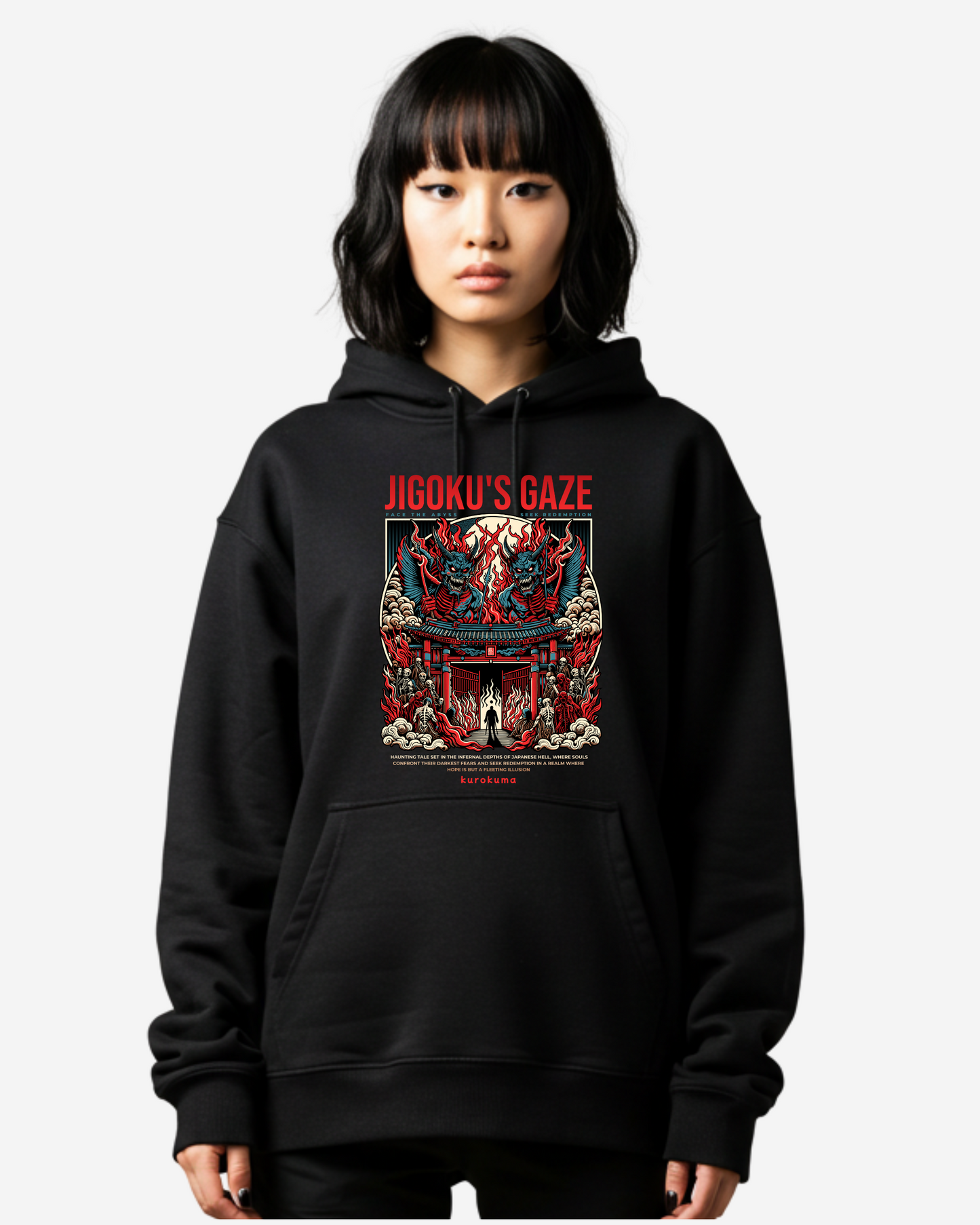 Jigoku's Gaze Oversized Hoodie