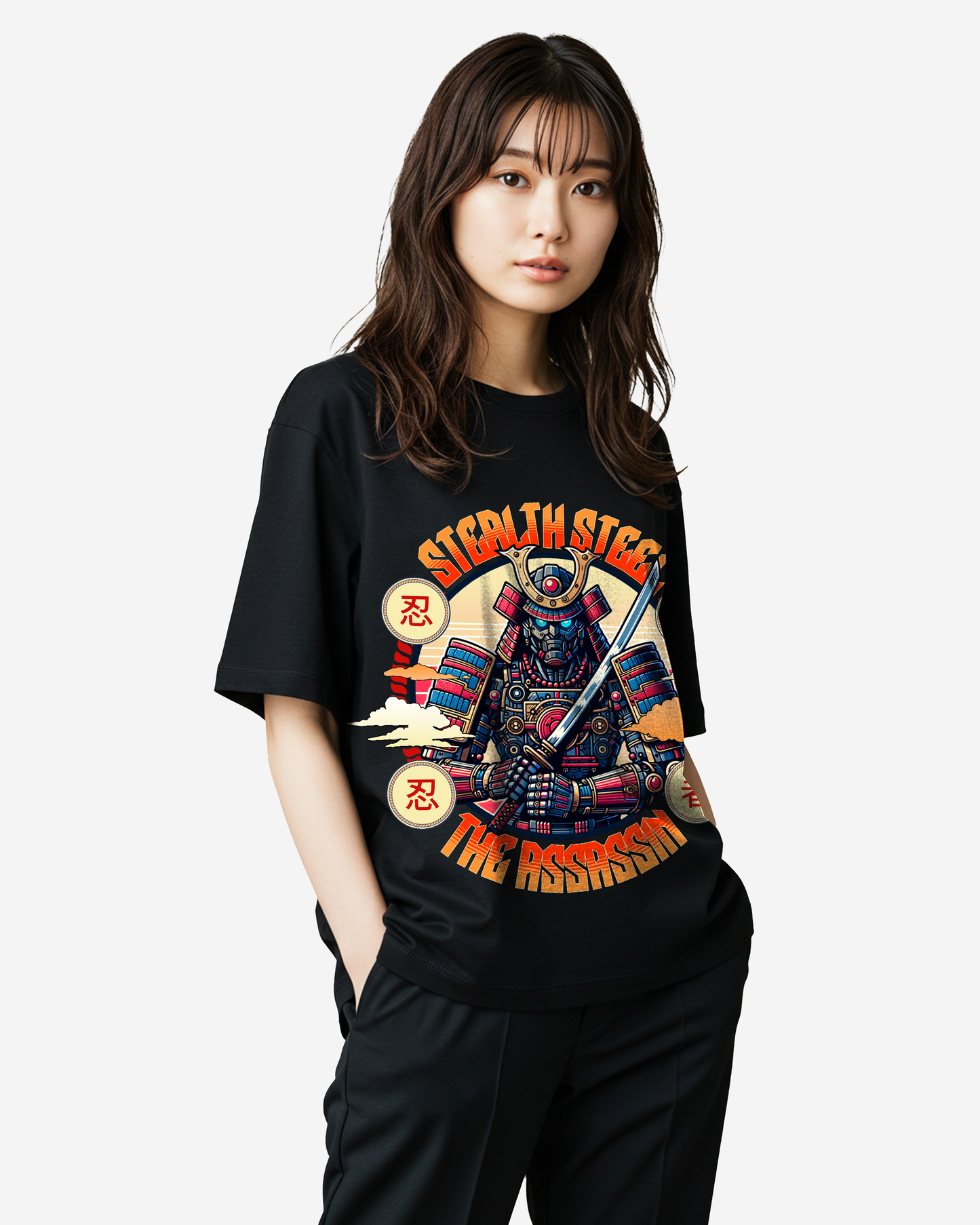 Samurai Robot Oversized T-Shirt