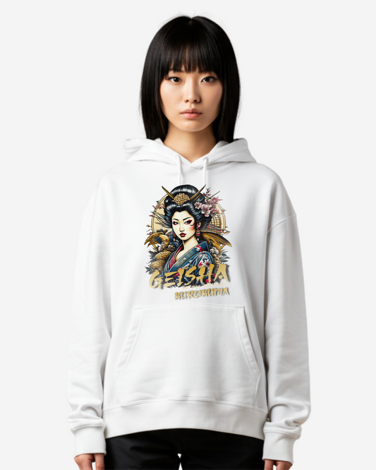 Geisha Artful Mystery Oversized Hoodie