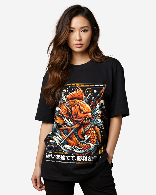 Koi Squat Mascot Oversized T-Shirt