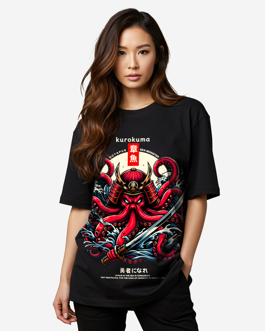 Octapus Sea Monster Oversized T-Shirt