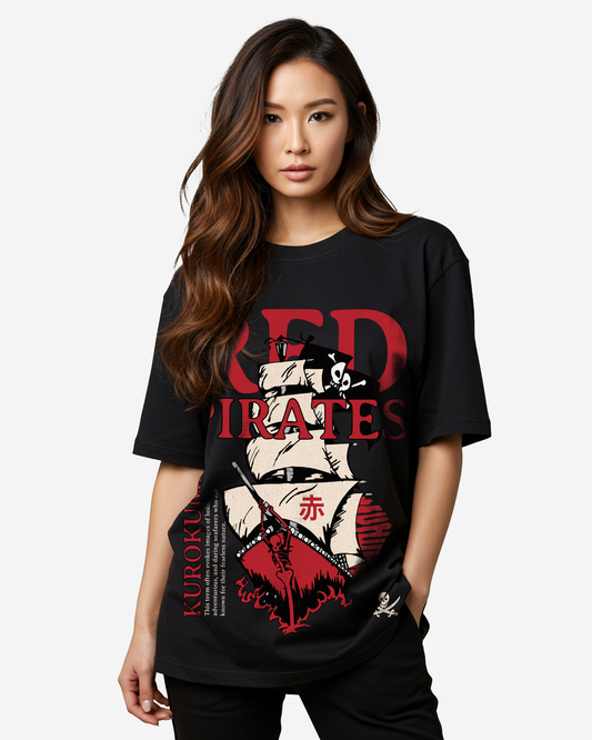 Red Pirates Oversized T-Shirt